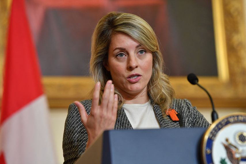 La ministra de Relaciones Exteriores de Canadá