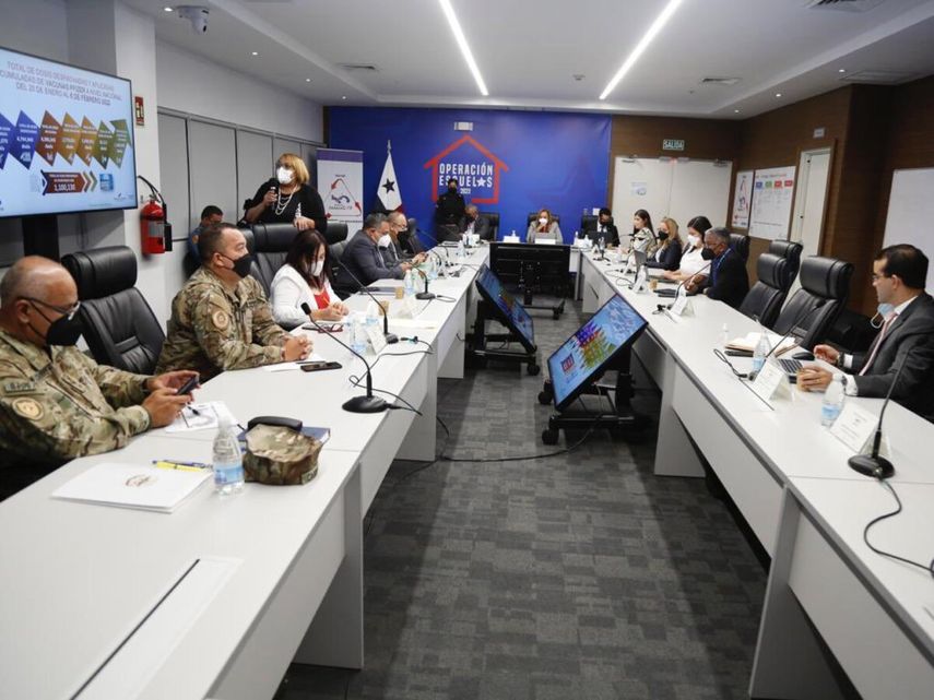 La reunión de CON Vacunas de este lunes estuvo presidida por el vicepresidente José Gabriel Garrido.