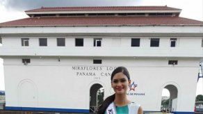 Miss Universo 2015 conoce el Canal de Panamá