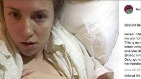 Lena Dunham le copia a Rihanna su último tatuaje