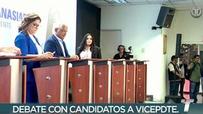 Candidatos a vicepresidentes participan en debate