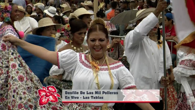 Éxito total 8to Desfile de las Mil Polleras en Las Tablas