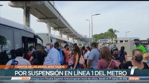 Cientos de panameños se vieron afectados por la falla eléctrica que se presentó en la Línea 1 del Metro
