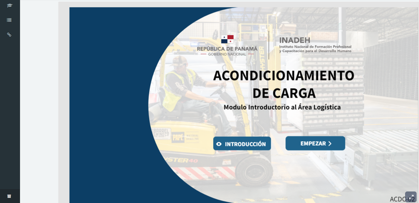 Página web del INADEH para hacer los cursos y recibir el Vale Digital