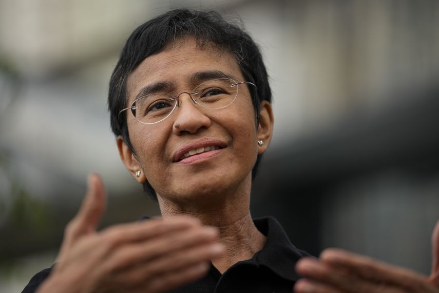 La periodista Maria Ressa ganó el Premio Nobel de la Paz de este año.