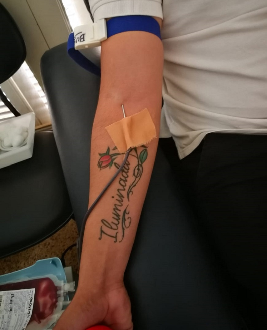 Puedes donar luego de 6 meses de haberte realizado un tatuaje. Puedes donar luego de 6 meses de haberte realizado un tatuaje.