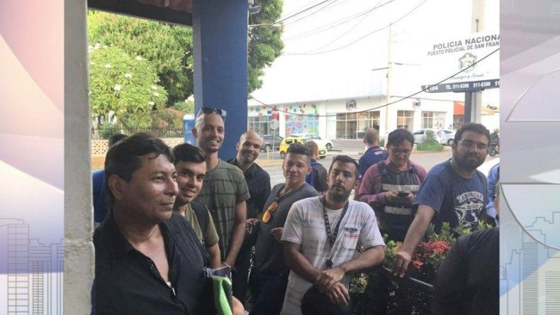 PN retuvo un gran número de motorizados por disparos a irlandés en Punta Pacífica
