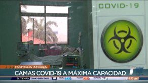 Unidades COVID-19 de hospitales privados a su máxima capacidad