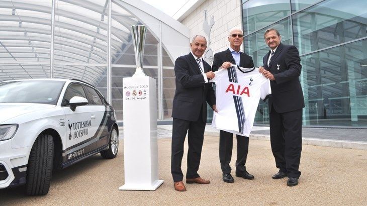 Beckenbauer visitó la Ciudad Deportiva junto a Florentino Pérez y Butragueño