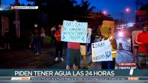 Moradores de Nuevo Chorrillo protestan, denuncian falta de agua potable