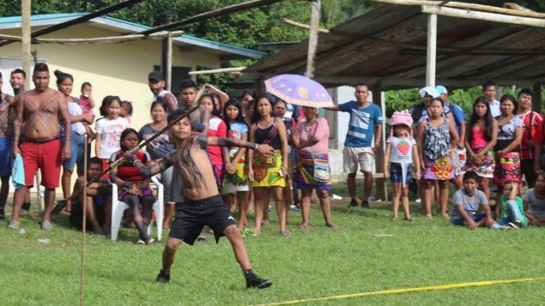Indígenas demuestran su aguerrida habilidad en juegos ancestrales de Panamá