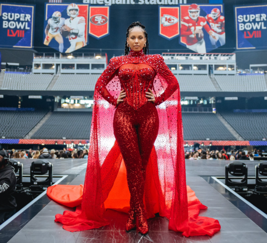 Super Bowl 2024: Alicia Keys rompe los estándares de belleza en el half-time