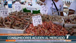 Precios de productos del mar se mantienen en el Mercado del Marisco