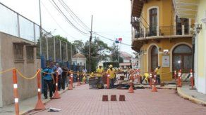 Otro cierre en Avenida Central por restauración en Casco Antiguo