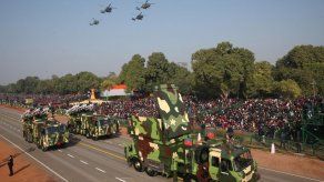 Desfile militar en India para celebrar el Día de la República