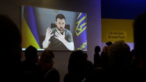 El presidente ucraniano, Volodimir Zelenski﻿.