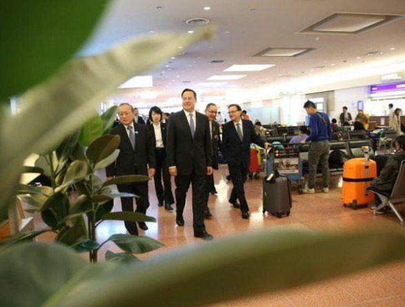 Presidente Juan Carlos Varela y autoridades llegan a Japón