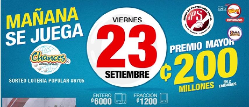 Lotería Y Chance De Costa Rica, 23 De Septiembre: ¿Dónde Ver En Vivo El ...