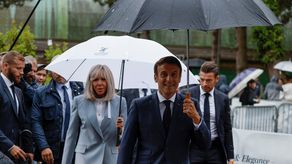 El presidente Emmanuel Macron﻿.