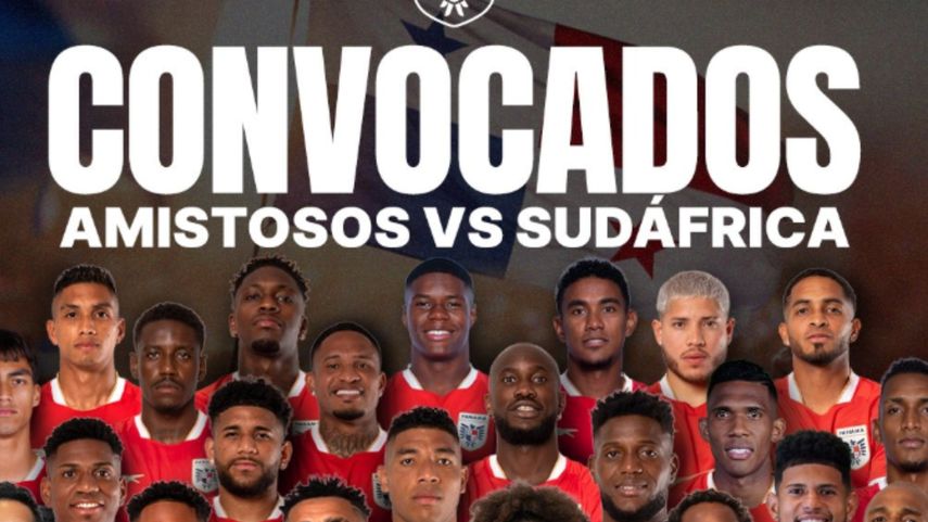 Jugadores convocados para los partidos amistosos Panamá vs. Sudáfrica.