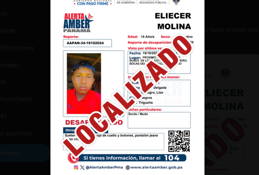 Ubican a menor tras emisión de Alerta Amber&nbsp;
