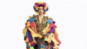 Linette Clement, Señorita Panamá, con el vestido típico para el Miss International 2023