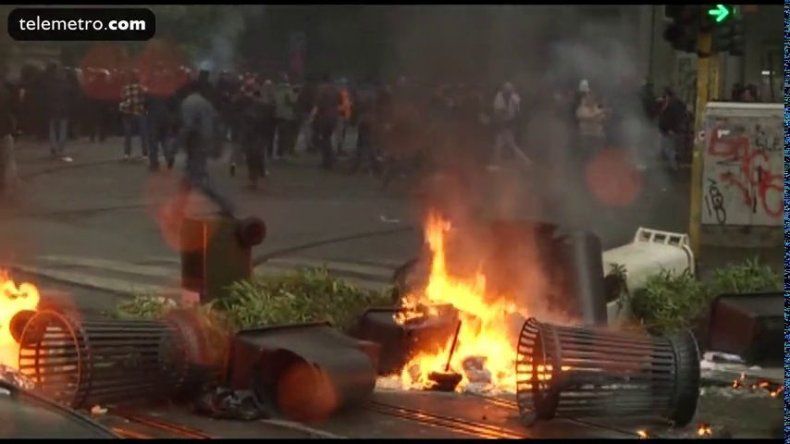 Choques entre manifestantes y policía en protesta contra Expo de Milán