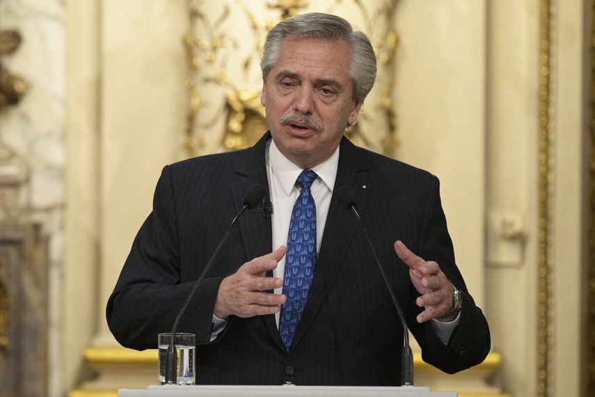 El presidente argentino