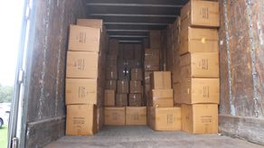 Cigarrillos de presunto contrabando decomisados en Divisa.