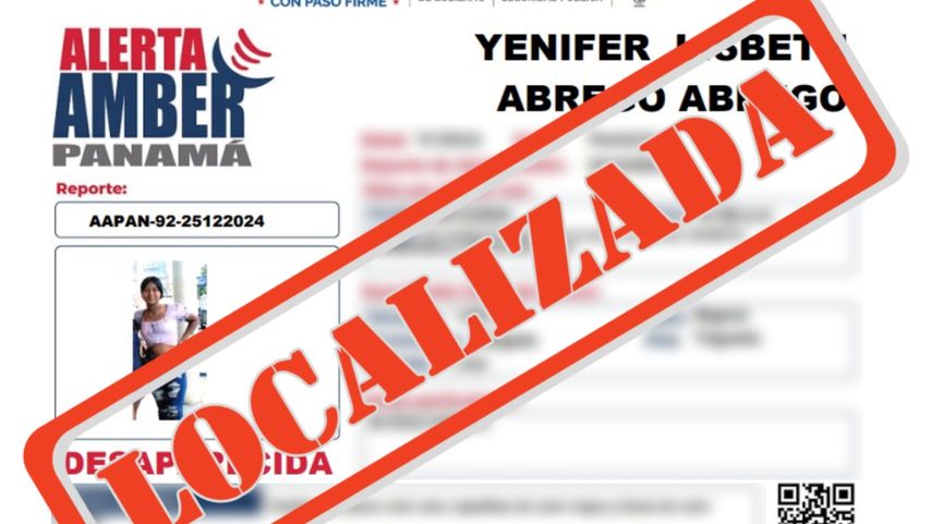 Joven desaparecida es ubicada tras Alerta Amber