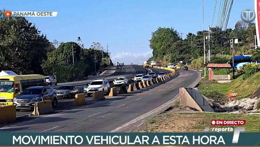 Se registra un tráfico fluido al a altura de La Chorrera