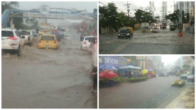 Caída de árboles e inundaciones producto de las lluvias