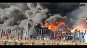 Se incendia en Penonomé camión cargado en combustible tras chocar