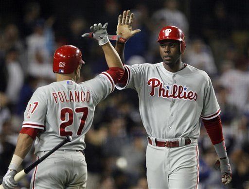 MLB: Filis 3, Dodgers 2; 2 carreras de Pence en triunfo de Filis