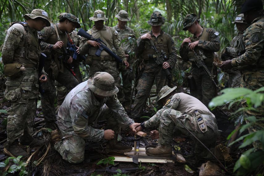 Infantes de la Marina de Estados Unidos en Panamá.