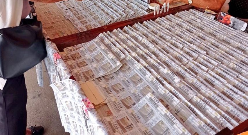 Billetes de lotería.