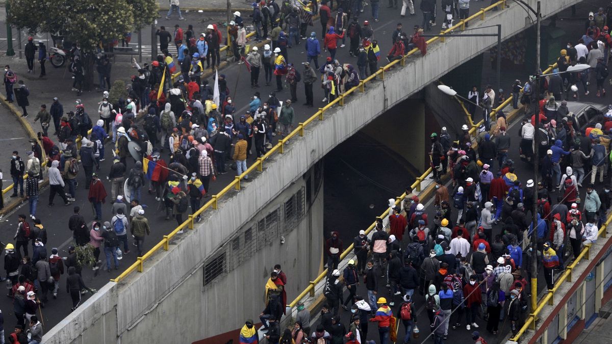 Protestas en Ecuador.