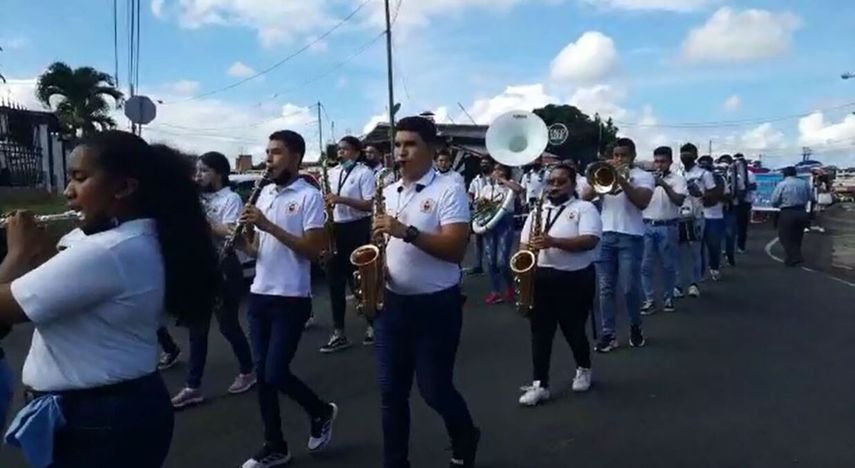La Banda Musical del Colegio Moisés Castillo Ocaña