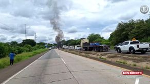 Cierre en la carretera Panamericana en Coclé.