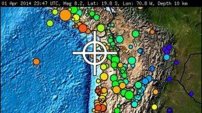 Sismo en el norte de Chile se sintió también en el oeste y centro de Bolivia
