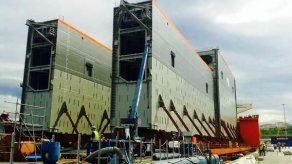 Finaliza embarque de compuertas en Italia