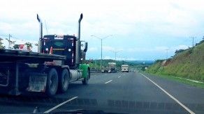 Volquetes a exceso de velocidad