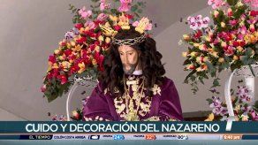 Conozca a las personas encargadas de decorar a Jesús Nazareno