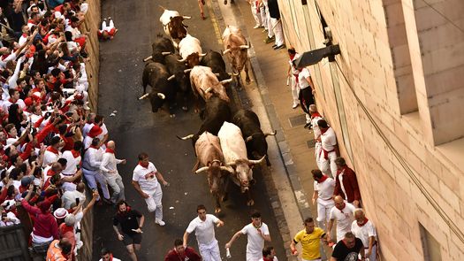 Las heridas más graves que pueden ocurrir en la celebración de San Fermín, son las cornadas, cuando el cuerno de toro ensarta a un corredor.