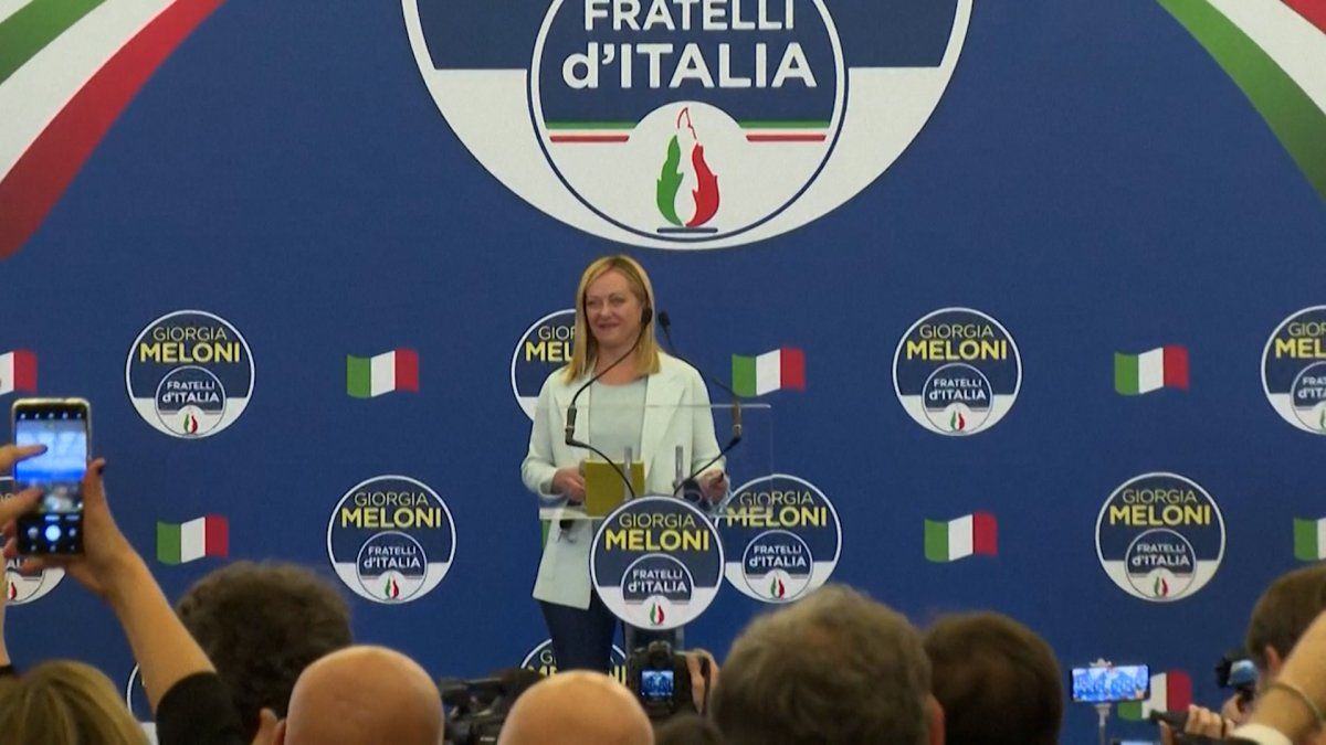 Incertidumbre en Italia tras la victoria de Giorgia Meloni