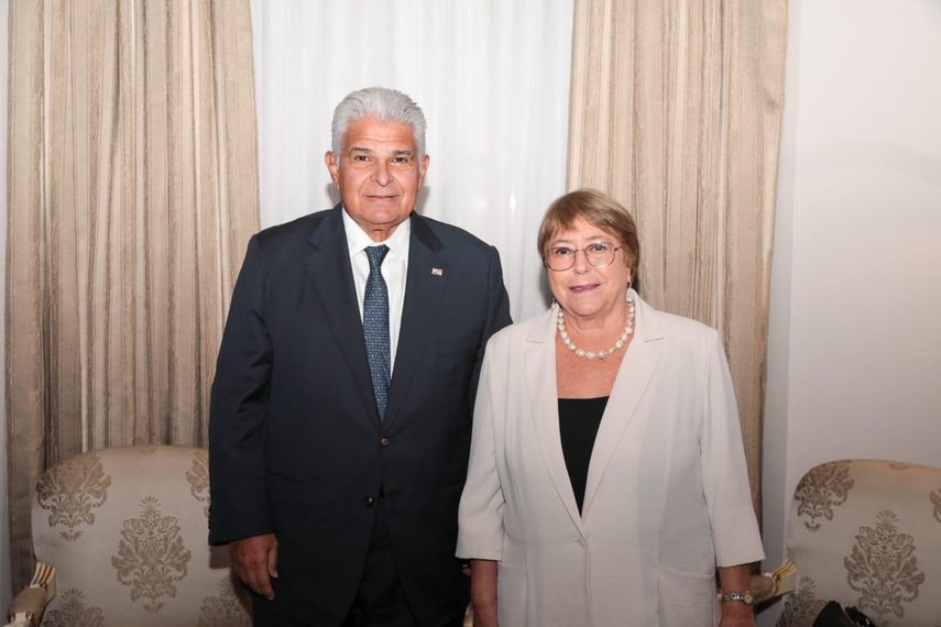 Michelle Bachelet se reúne con el presidente José Raúl Mulino. Michelle Bachelet se reúne con el presidente José Raúl Mulino.