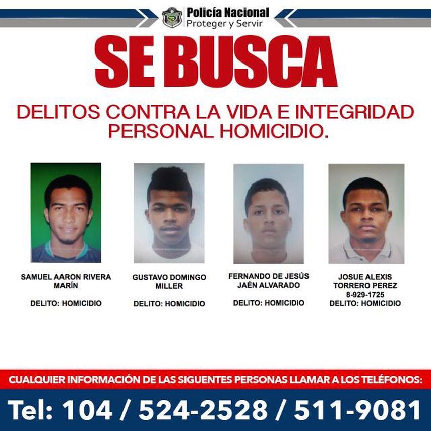 Los más buscados por la Policía Nacional
