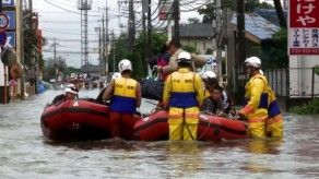 Diluvio en Japón deja muchos afectados