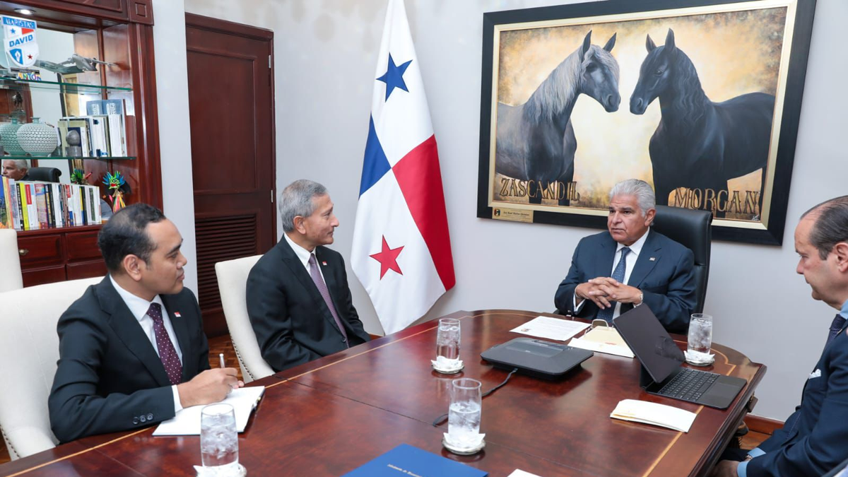 Presidente José Raúl Mulino se reúne con el canciller de Singapur Vivian Balakrishnan. Presidente José Raúl Mulino se reúne con el canciller de Singapur Vivian Balakrishnan.