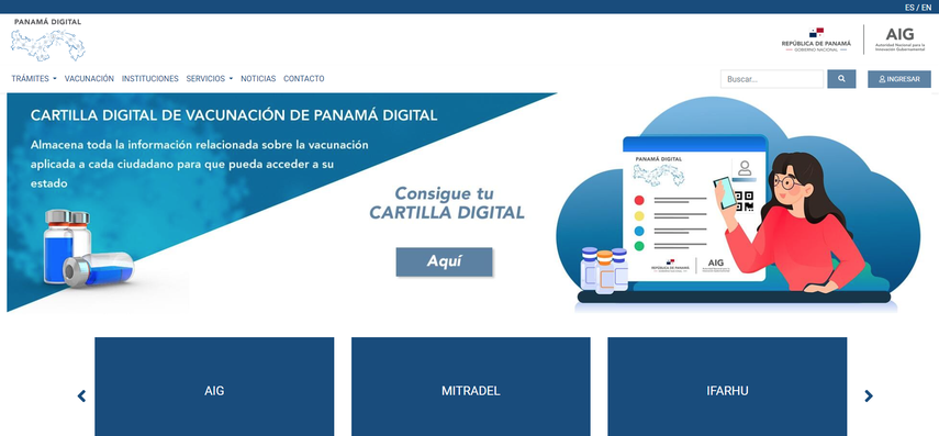Plataforma Panamá digital.